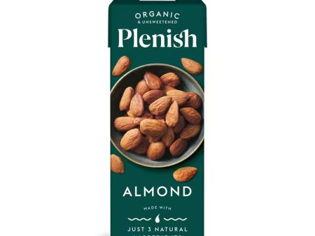 PLENISH ALMOND LONG LIFE ORGANIC UNSWEETENED DRINK (1 litre) x 8 Online Sale