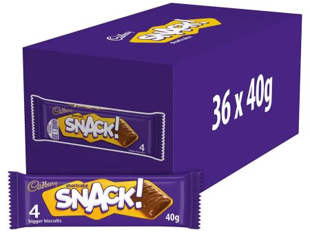 CADBURY SNACK CHOCOLATE SHORTCAKE BISCUITS x 36 For Sale