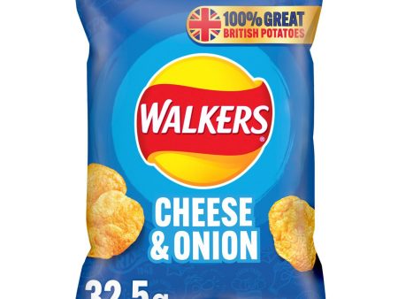 WALKERS CHEESE & ONION (32.5g) x 32 Fashion