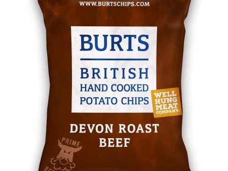 BURTS CHIPS DEVON ROAST BEEF CRISPS (150g) x 10 Hot on Sale