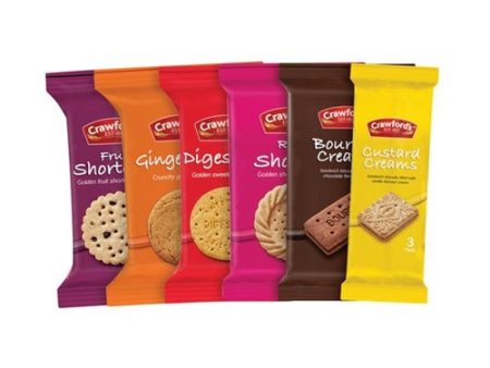 CRAWFORD S MINI PACK ASSORTED BISCUITS x 100 Fashion