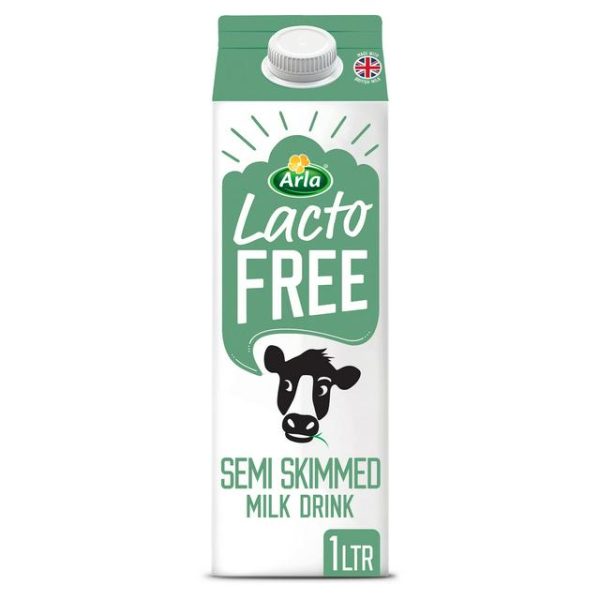 ARLA LACTOFREE SEMI SKIMMED MILK (1L) For Sale