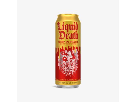 Liquid Death Peach Tea Sale