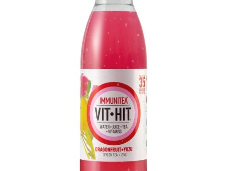 VITHIT IMMUNITEA DRAGONFRUIT VITAMIN WATER BOTTLES (500ml) x 12 Online now