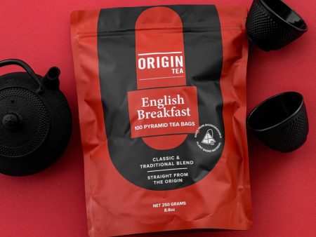 Origin Tea English Breakfast Pyramid Tea Bags Hot on Sale