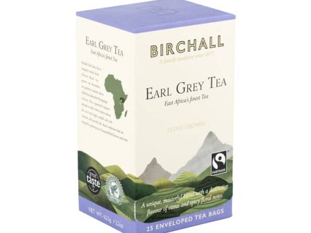 BIRCHALL EARL GREY TEA TAG & ENVELOPE TEA BAGS (25 bags) Hot on Sale