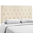 Clique Full Headboard in Ivory Hot on Sale