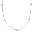 White Gold Diamond By The Yard Necklace Supply