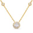 Yellow Gold Halo Diamond By The Yard Online now