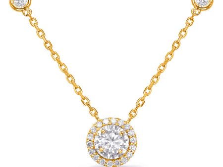 Yellow Gold Halo Diamond By The Yard Online now