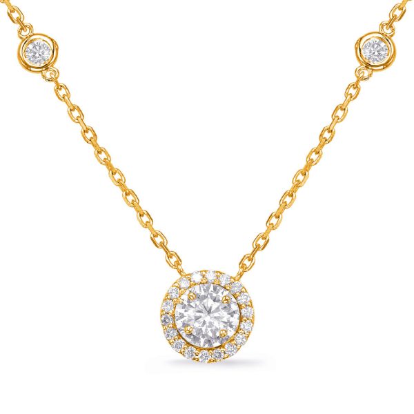 Yellow Gold Halo Diamond By The Yard Online now