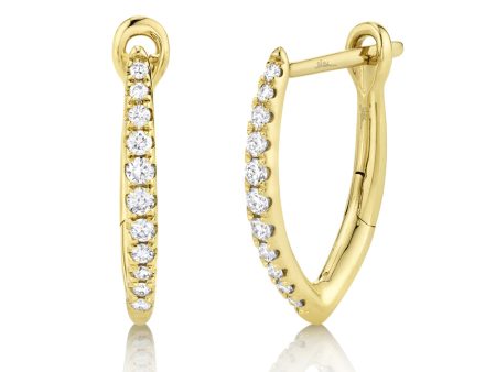 0.15CT DIAMOND HOOP EARRING on Sale