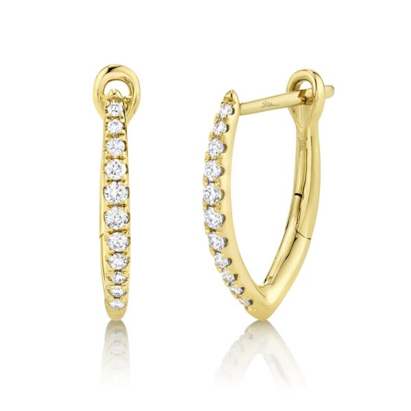 0.15CT DIAMOND HOOP EARRING on Sale