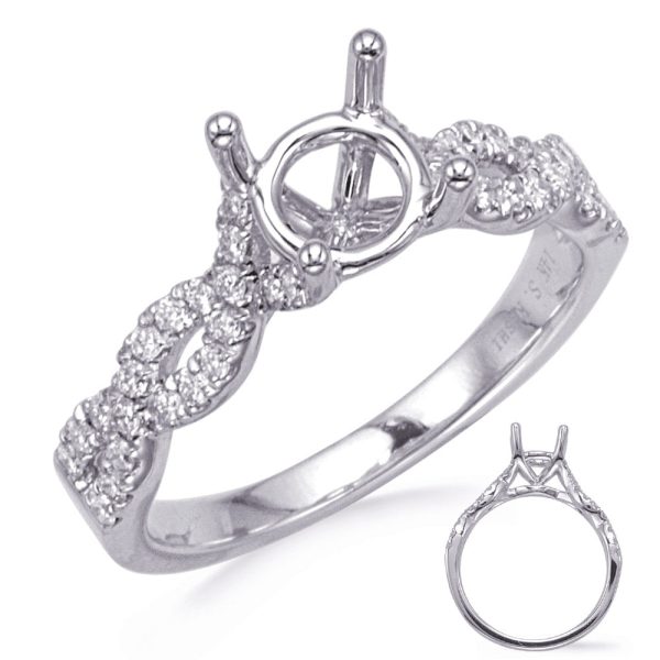 White Gold Diamond Engagement Ring Supply