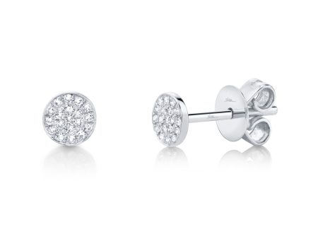 0.07CT DIAMOND PAVE STUD EARRING Online now