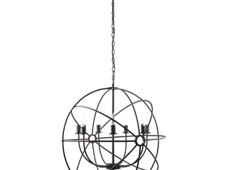 Atom Chandelier in Black Cheap