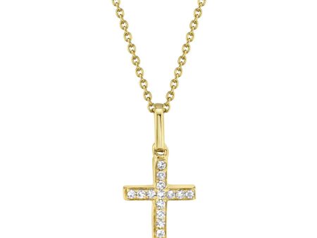 0.06CT DIAMOND CROSS NECKLACE Sale