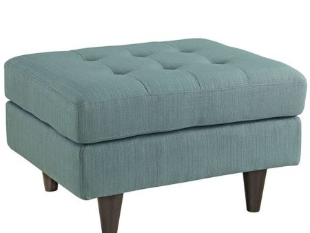 Empress Upholstered Ottoman in Laguna Supply