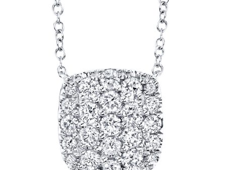 0.53CT DIAMOND PAVE NECKLACE Hot on Sale