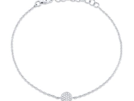 0.05CT DIAMOND PAVE CIRCLE BRACELET Supply