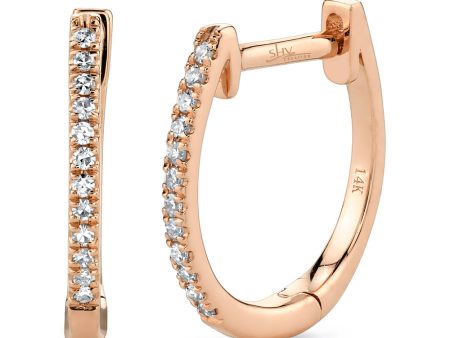 0.08CT DIAMOND HUGGIE EARRING Online Hot Sale