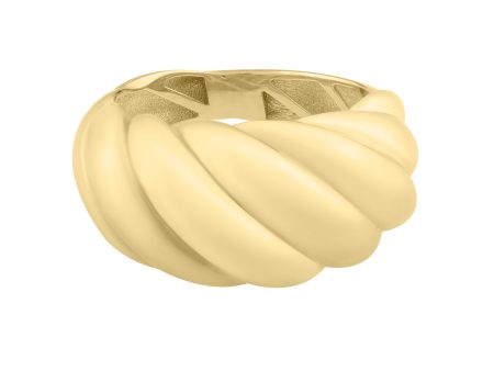 14K Gold Italian Cable Twist Ring Online now