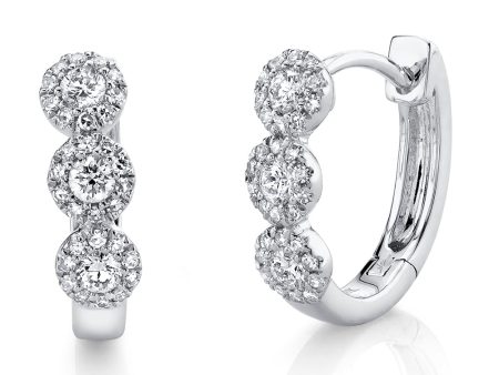 0.37CT DIAMOND HUGGIE EARRING Discount