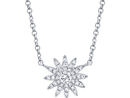 0.15CT DIAMOND STARBURST NECKLACE Online Sale