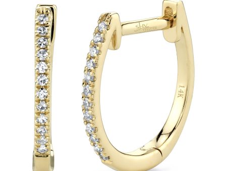 0.08CT DIAMOND HUGGIE EARRING Supply