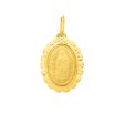 14K Gold Our Lady of Guadalupe Pendant For Sale