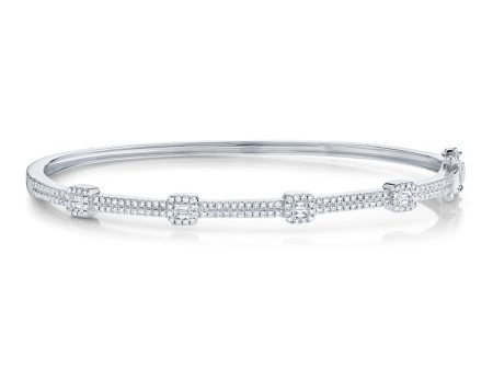 0.52CT DIAMOND BAGUETTE BANGLE Discount