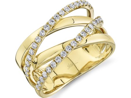 0.41CT DIAMOND BRIDGE RING Cheap