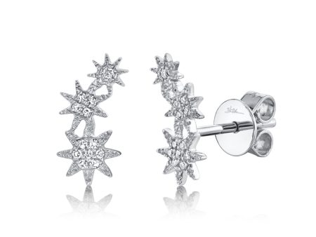 0.06CT DIAMOND STAR STUD EARRING Online Hot Sale