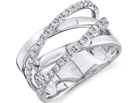 0.41CT DIAMOND BRIDGE RING For Cheap