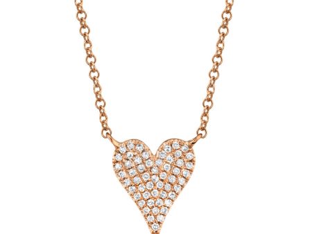 0.11CT DIAMOND PAVE HEART NECKLACE Fashion