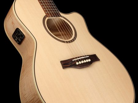 Seagull Performer Cutaway Folk Flame Maple QI Acoustic Guitar Discount