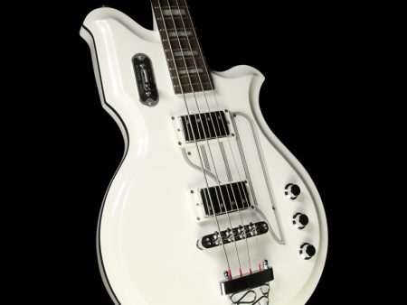 Used Eastwood Airline Map Bass Electric Bass White For Sale