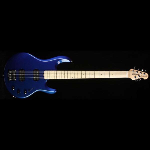 Ernie Ball Music Man Silhouette Electric Bass Guitar Blue Pearl For Discount