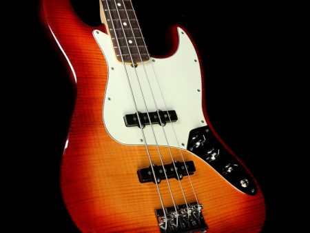 Fender American Pro Jazz Bass Limited Edition FMT Electric Bass Aged Cherry Burst Online Sale