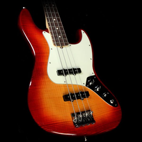 Fender American Pro Jazz Bass Limited Edition FMT Electric Bass Aged Cherry Burst Online Sale