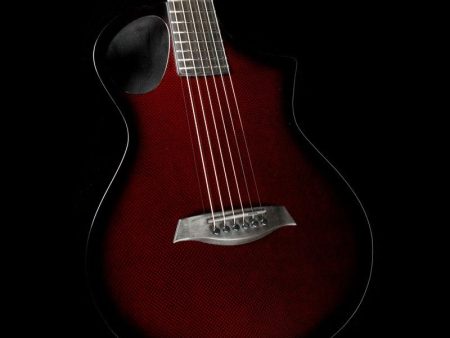 Composite Acoustics The Cargo Acoustic Guitar High Gloss Transparent Red Burst Online