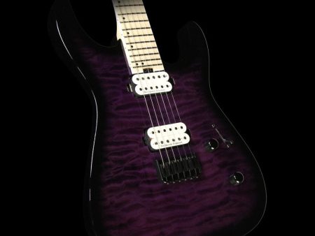 Used Jackson Pro Series Dinky DK2QM HT Electric Guitar Transparent Purple Burst Discount