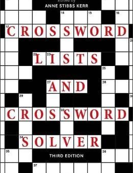 Anne Stibbs Kerr: Crossword Lists and Crossword Solver [2019] paperback For Discount